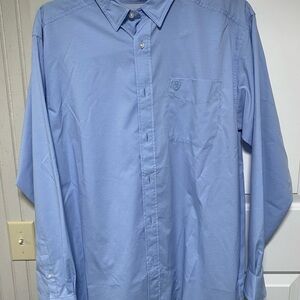 Ariat Light Blue Casual Button Down Shirt